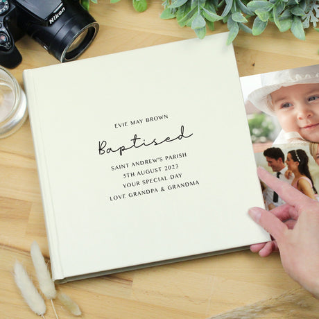 Personalised Free Text Square Photo Album: 2 - Photo Albums By Gift Moments