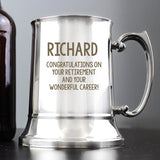 Personalised Free Text Stainless Steel Tankard: 1 - Tankards By Gift Moments