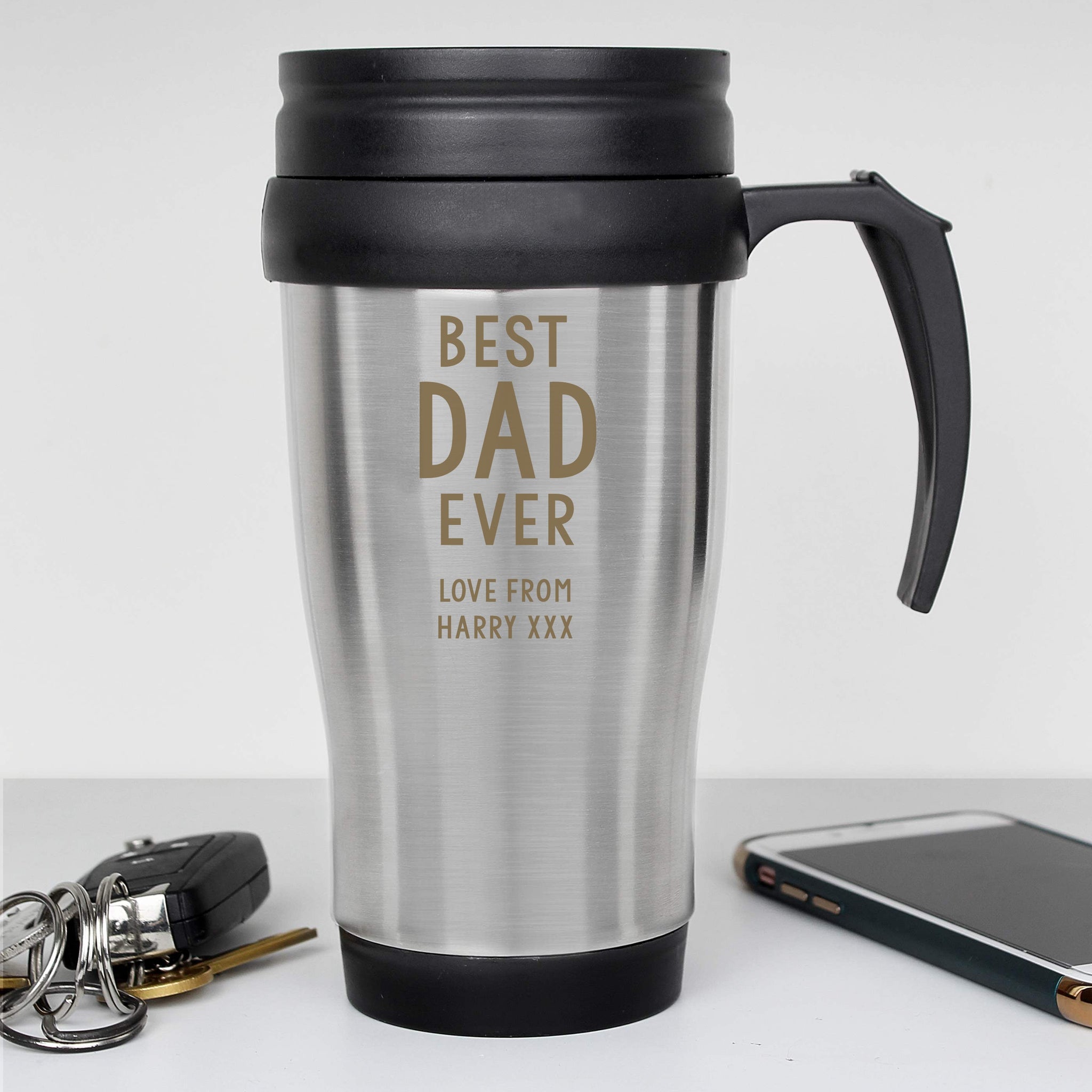 Personalised Free Text Travel Mug: 1 - Travel Mugs By Gift Moments