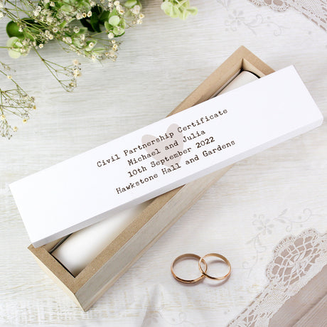 Personalised Free Text Wooden Certificate Holder: 3 - Certificate Holders By Gift Moments