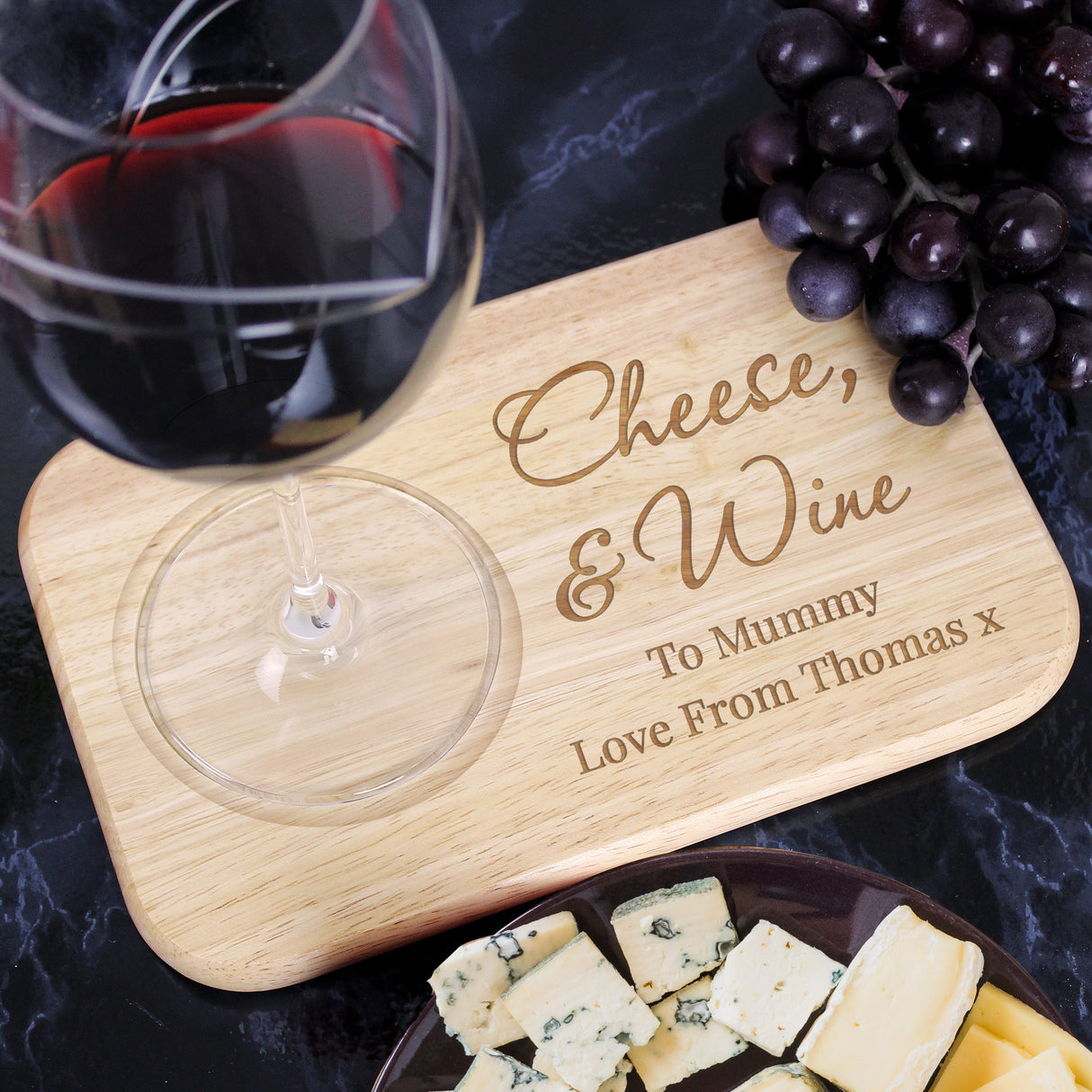 Personalised Free Text Wooden Coaster Tray: 3 - Coasters By Gift Moments