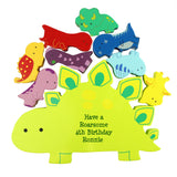 Personalised Free Text Wooden Dinosaur Stacker Toy: 5 - Toys By Gift Moments