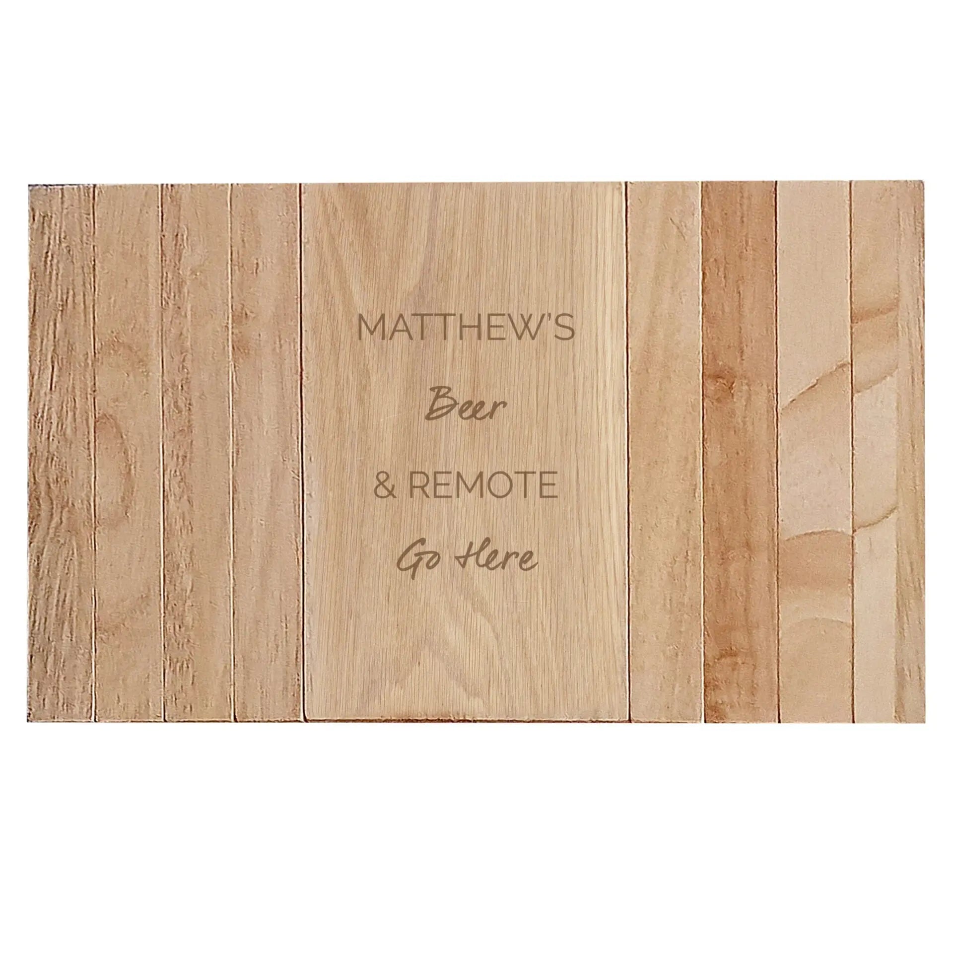 Personalised Free Text Wooden Sofa Tray: 6 - Coasters By Gift Moments