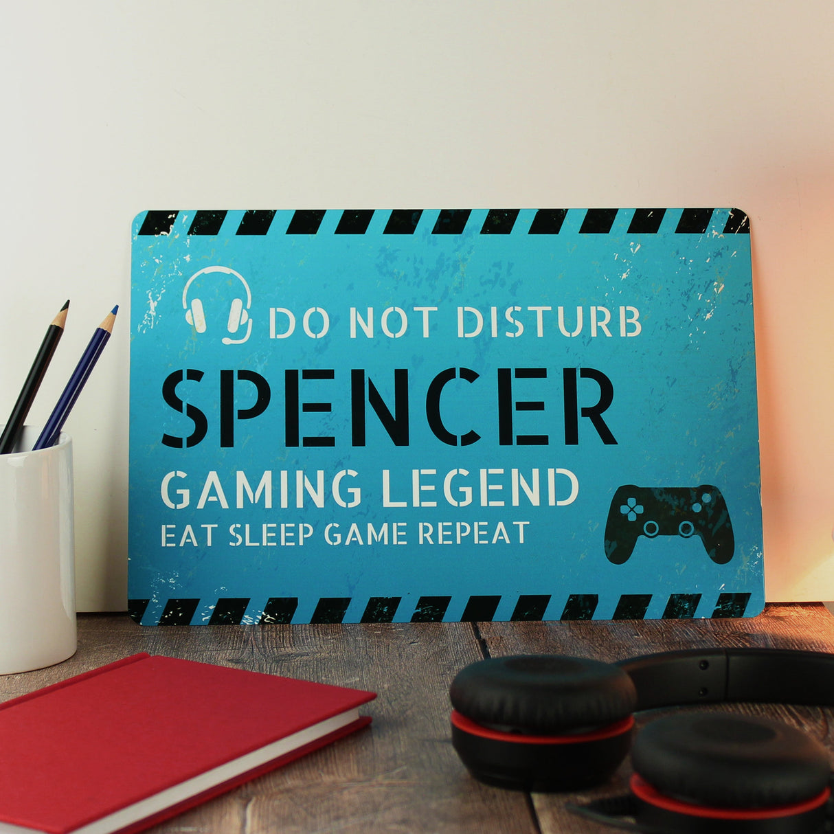 Personalised Gamer Do Not Disturb Metal Sign: 1 - Signs & Plaques By Gift Moments