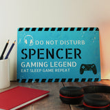 Personalised Gamer Do Not Disturb Metal Sign: 1 - Signs & Plaques By Gift Moments