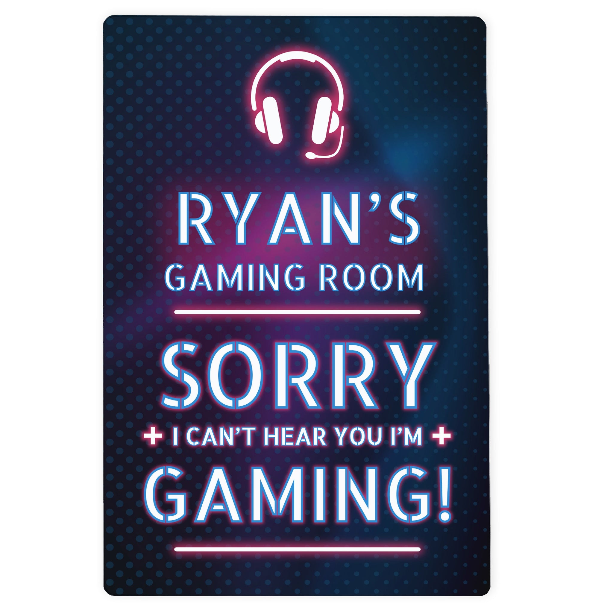 Personalised Gamer Warning Metal Sign: 4 - Signs & Plaques By Gift Moments