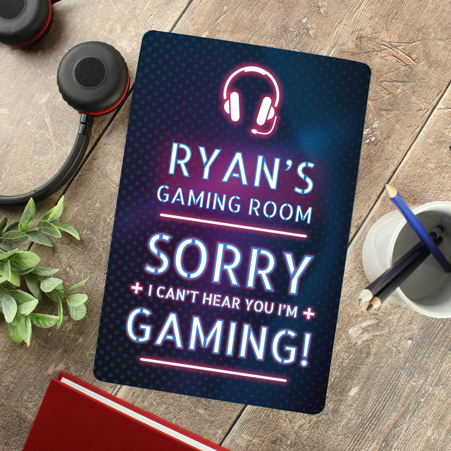 Personalised Gamer Warning Metal Sign: 2 - Signs & Plaques By Gift Moments