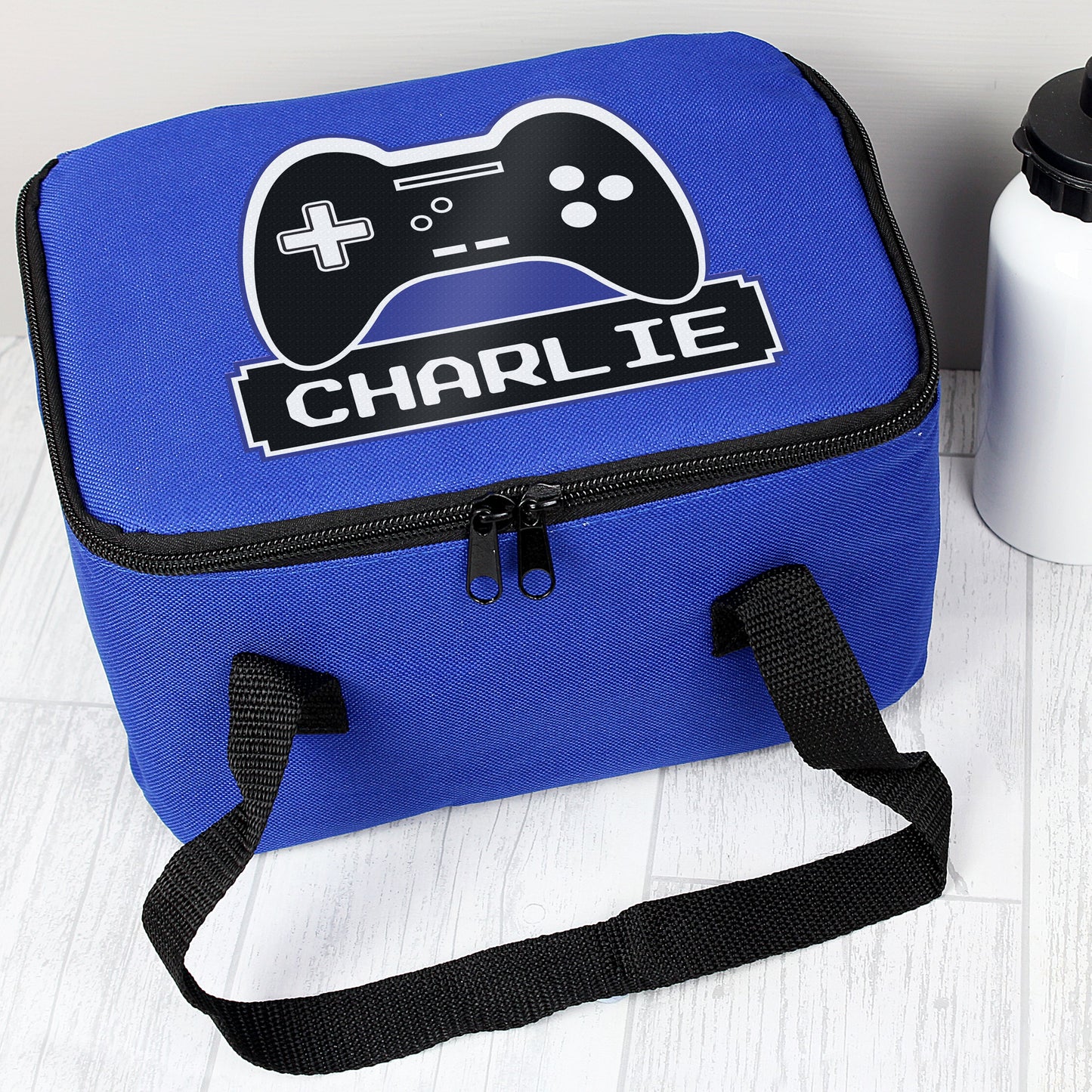 Personalised Gaming Blue Lunch Bag: 1 - Lunch Boxes & Bags By Gift Moments