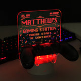 Personalised Gaming Controller Holder LED Colour Changing Light: 6 - Gaming By Gift Moments