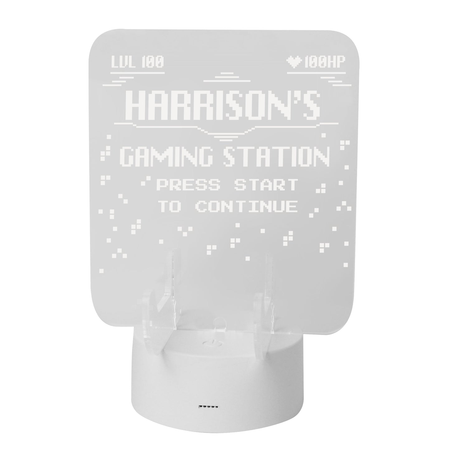 Personalised Gaming Controller Holder LED Colour Changing Light: 5 - Gaming By Gift Moments