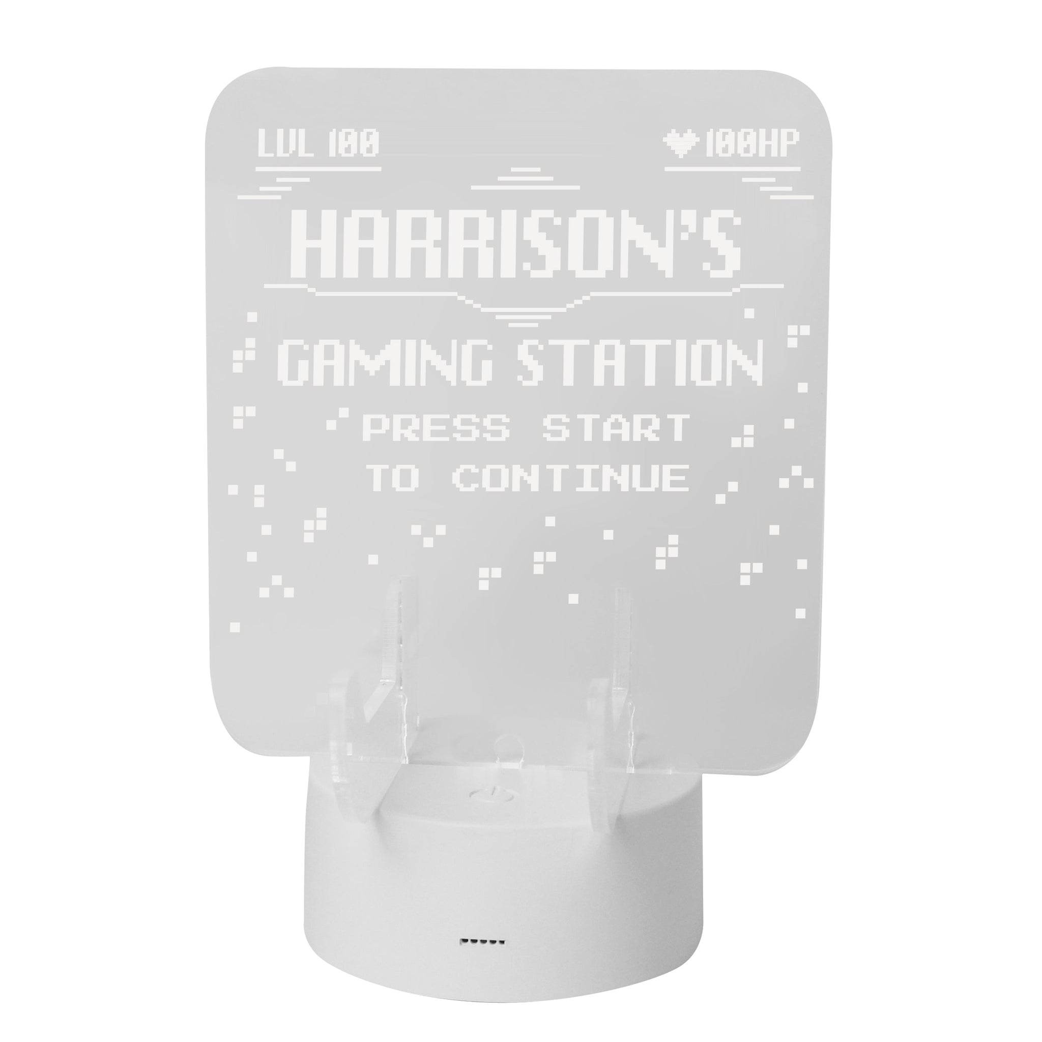 Personalised Gaming Controller Holder LED Colour Changing Light: 5 - Gaming By Gift Moments