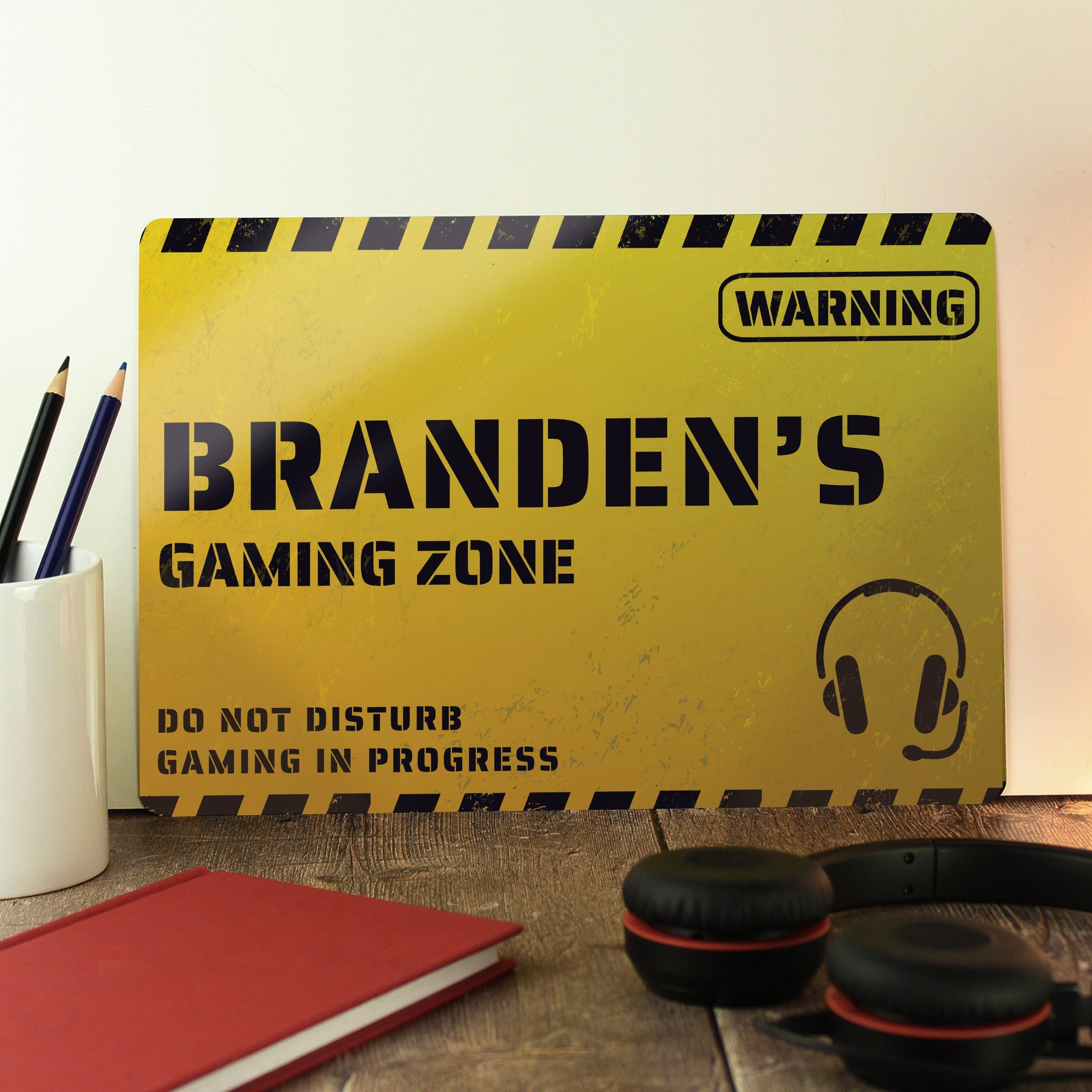 Personalised Gaming Zone Metal Sign: 1 - Signs & Plaques By Gift Moments