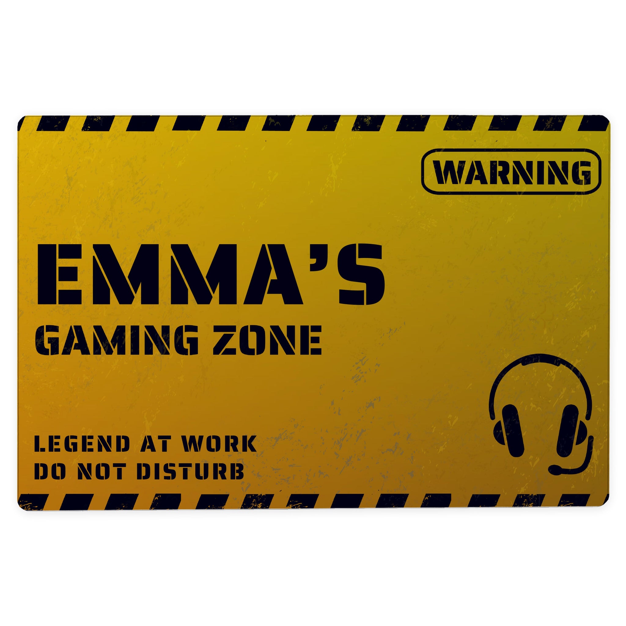 Personalised Gaming Zone Metal Sign: 4 - Signs & Plaques By Gift Moments