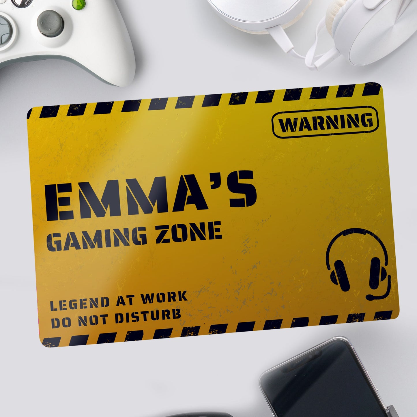 Personalised Gaming Zone Metal Sign: 2 - Signs & Plaques By Gift Moments