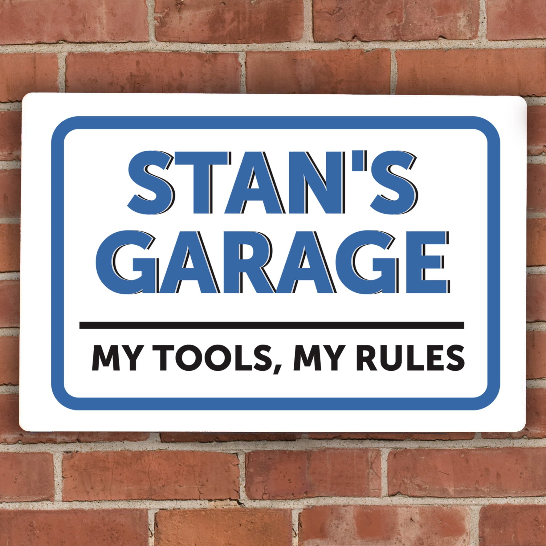 Personalised Garage Plaque - Shop Signs & Plaques At Gift Moments - 1