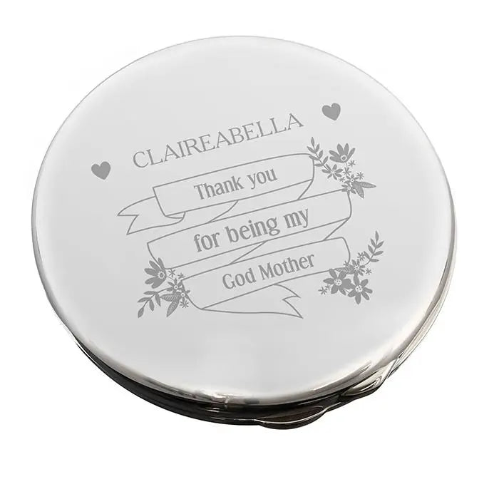 Personalised Garden Bloom Compact Mirror: 4 - Compact Mirrors By Gift Moments