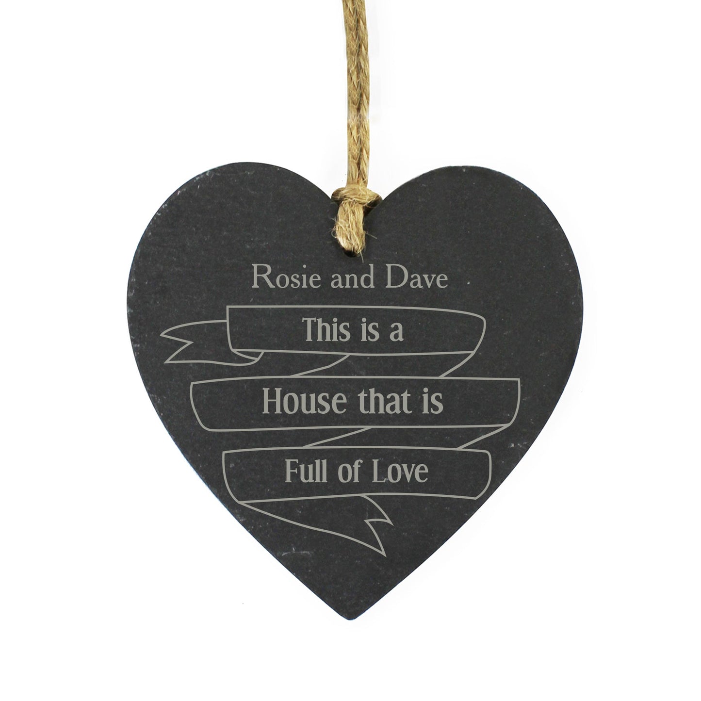 Personalised Garden Bloom Slate Heart Decoration: 4 - Decorations By Gift Moments