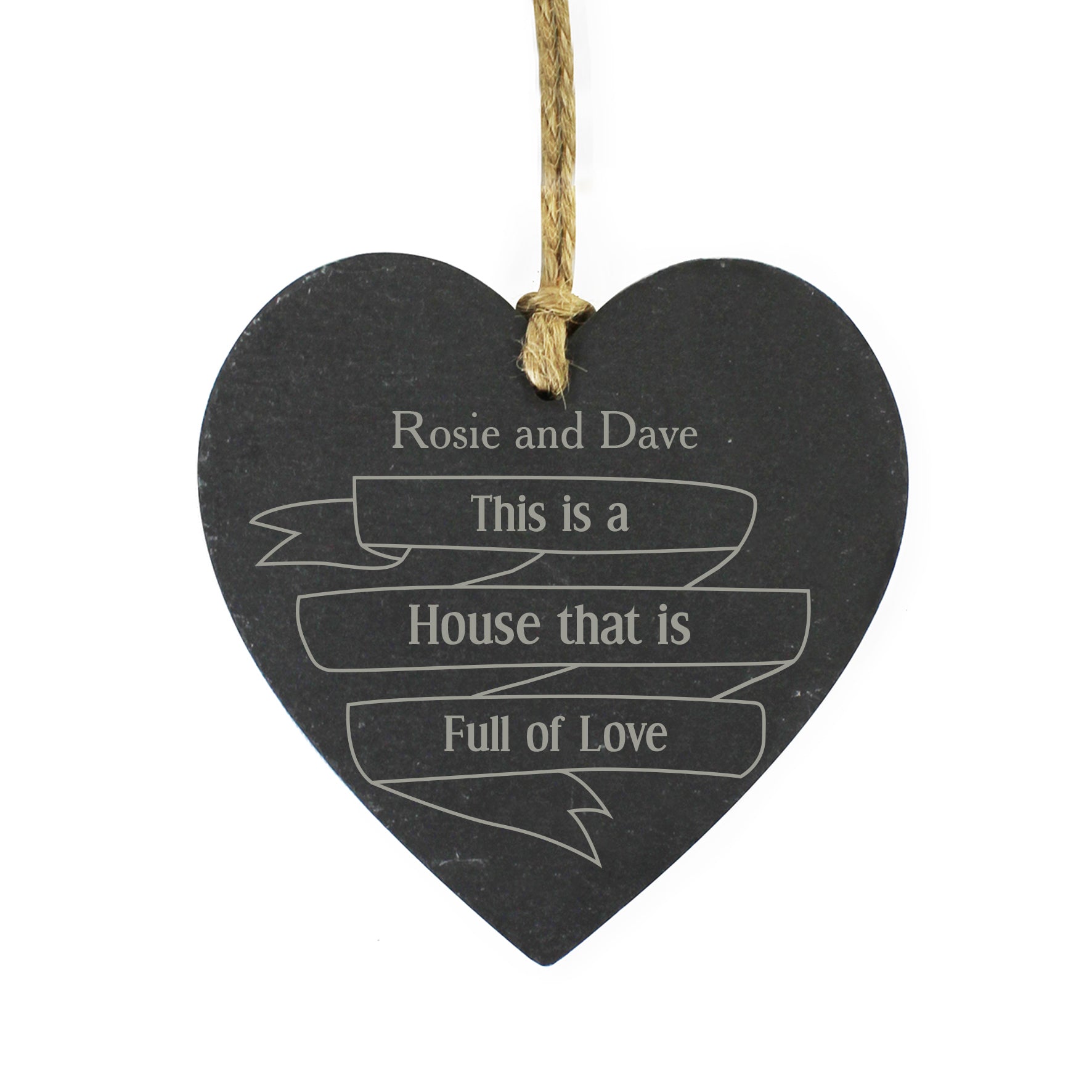 Personalised Garden Bloom Slate Heart Decoration: 4 - Decorations By Gift Moments