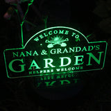 Personalised Garden Sign Outdoor Solar Light: 6 - Solar Lights By Gift Moments
