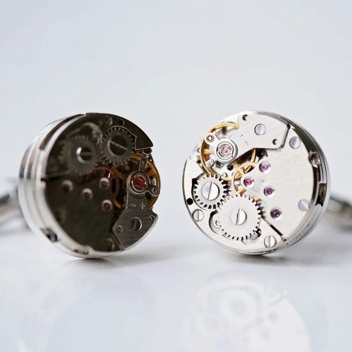 Personalised Gear Movement Cufflinks: 4 - Cufflinks & Tie Slides By Gift Moments