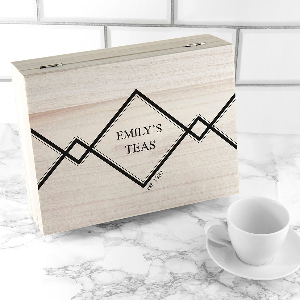 Personalised Gentlemen’s Tea Box Selection: 7 Tea Boxes By Gift Moments