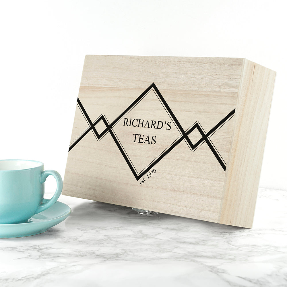 Personalised Gentlemen’s Tea Box Selection: 3 Tea Boxes By Gift Moments