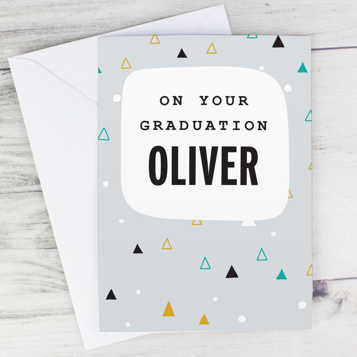 Personalised Geo Birthday Card: 1 - Greeting Cards By Gift Moments