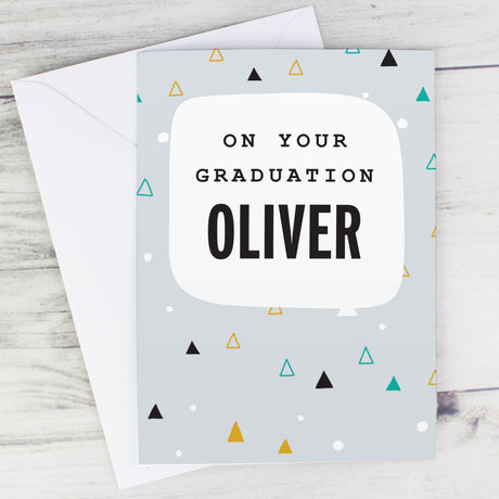 Personalised Geo Birthday Card: 1 - Greeting Cards By Gift Moments