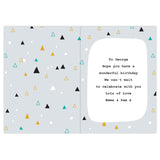 Personalised Geo Birthday Card: 3 - Greeting Cards By Gift Moments