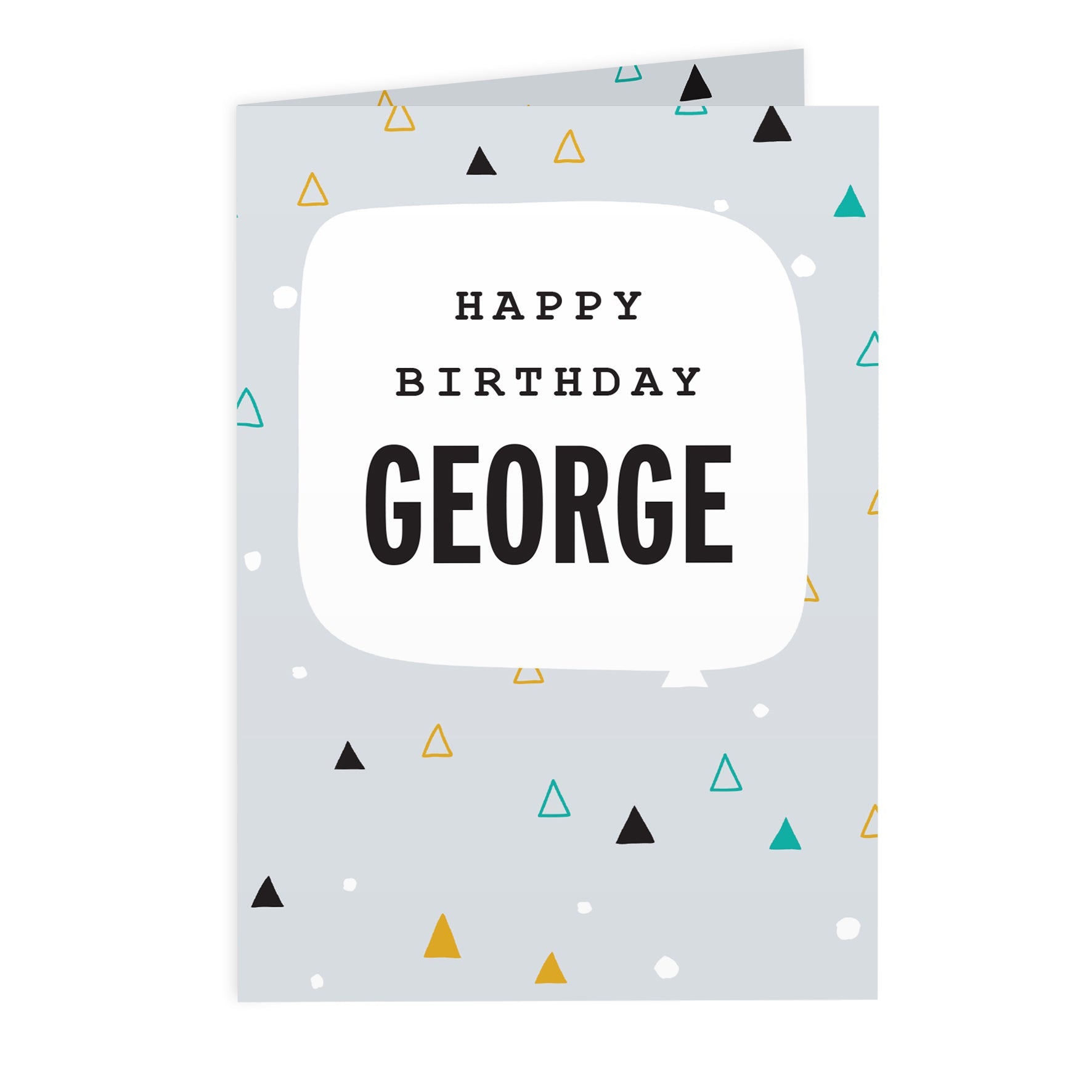 Personalised Geo Birthday Card: 2 - Greeting Cards By Gift Moments