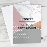 Personalised Geometric Card: 1 - Greeting Cards By Gift Moments