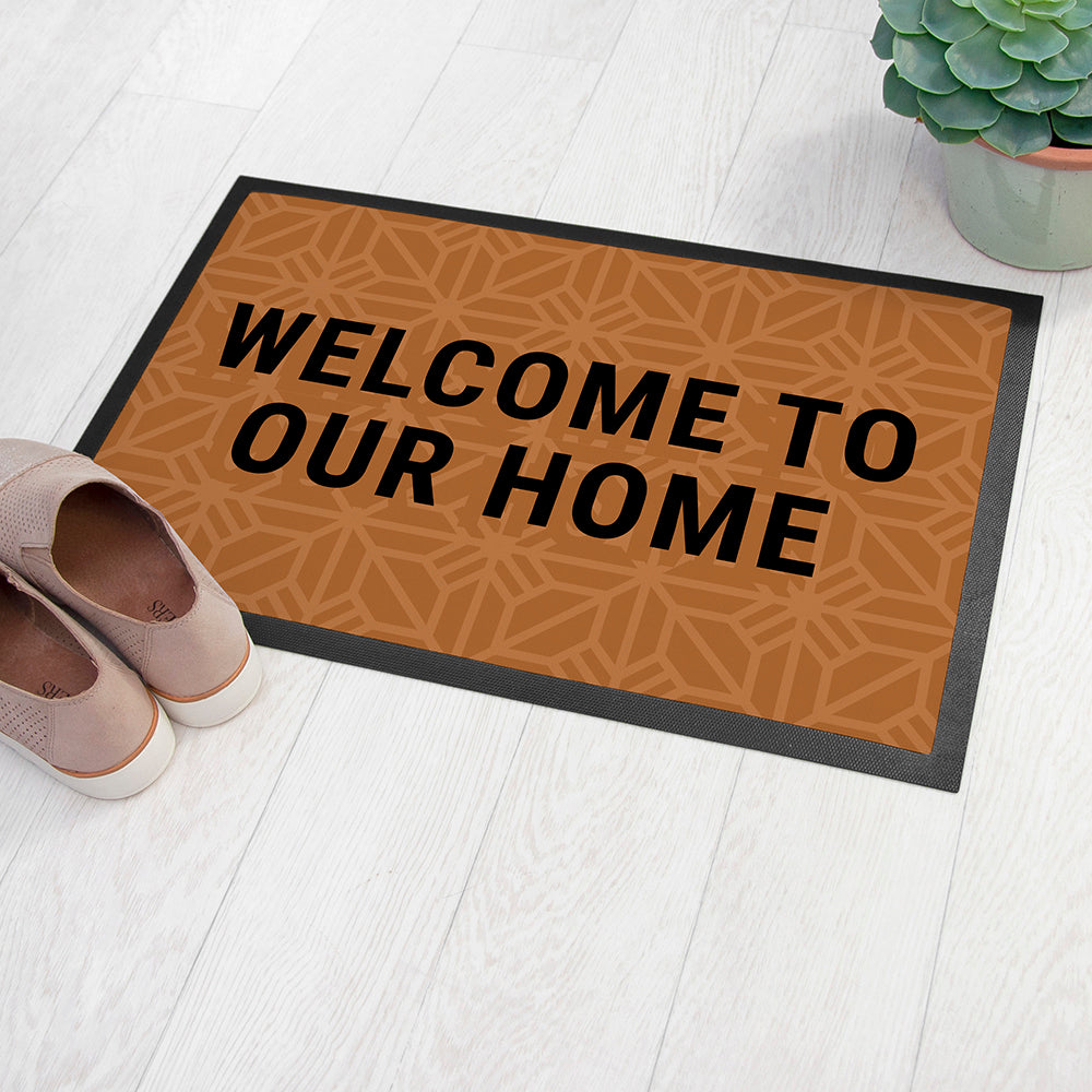 Personalised Geometric Doormat: 2 - Doormats By Gift Moments