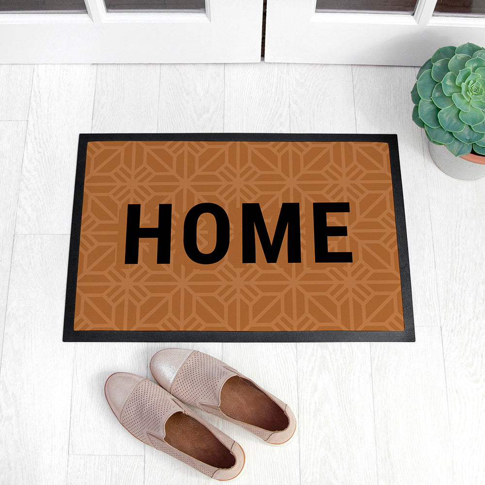 Personalised Geometric Doormat: 5 - Doormats By Gift Moments