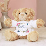 Personalised Geometric Floral Teddy Bear: 2 - Teddy Bears & Soft Toys By Gift Moments
