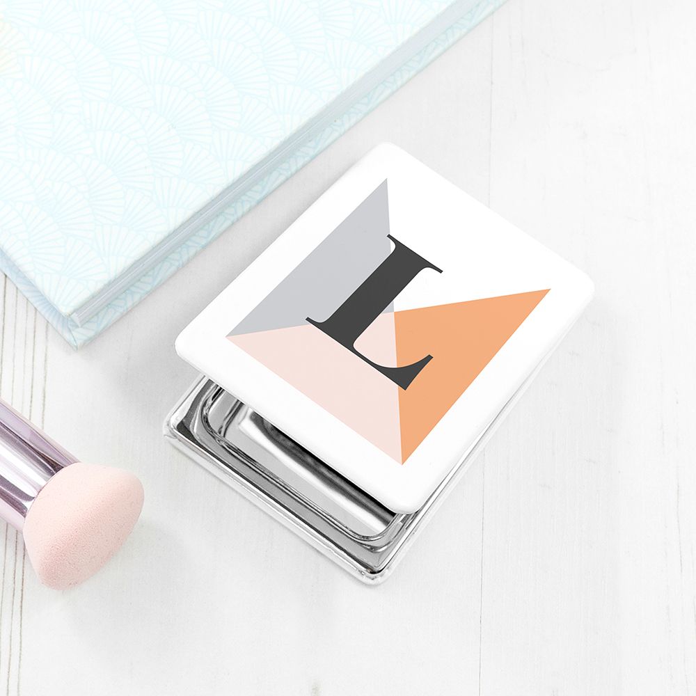 Personalised Geometric Compact Mirrors: 1 - Autumn - Compact Mirrors By Gift Moments