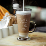 Personalised Get Cosy Latte Glass: 1 - Latte Mugs By Gift Moments