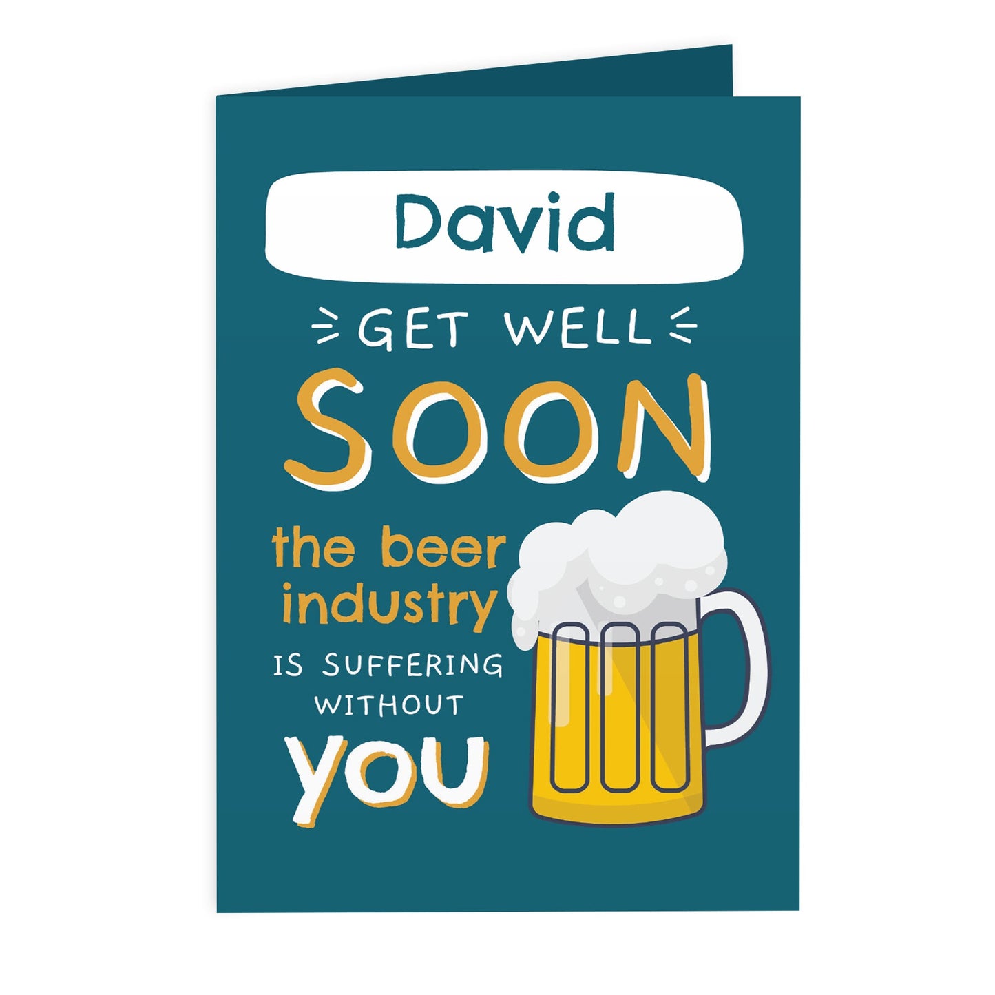 Personalised Get Well Soon Card: 3 - Greeting Cards By Gift Moments