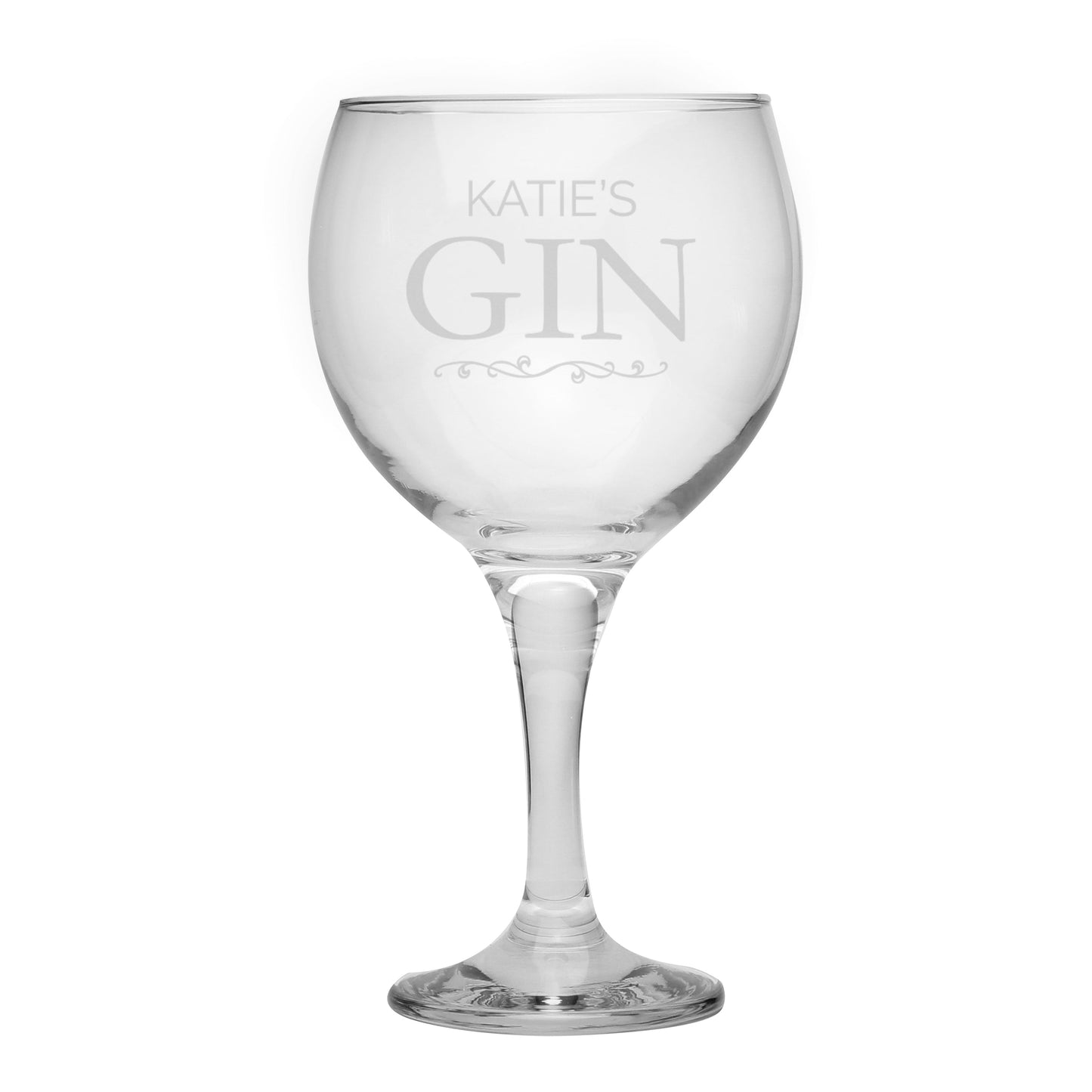 Personalised Gin Balloon Glass: 5 - Cocktail Glasses By Gift Moments