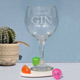 Personalised Gin Balloon Glass: 4 - Cocktail Glasses By Gift Moments