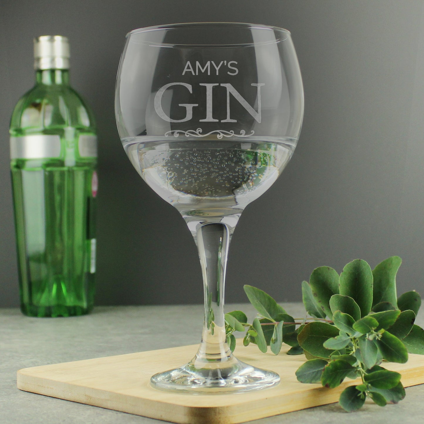 Personalised Gin Balloon Glass: 6 - Cocktail Glasses By Gift Moments