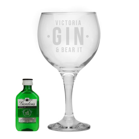 Personalised Gin & Bear Gift Set: 3 - Alcohol Sets By Gift Moments