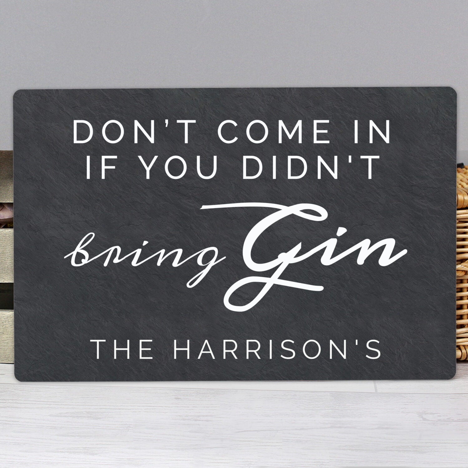 Personalised Gin Metal Sign - Shop Signs & Plaques At Gift Moments - 1