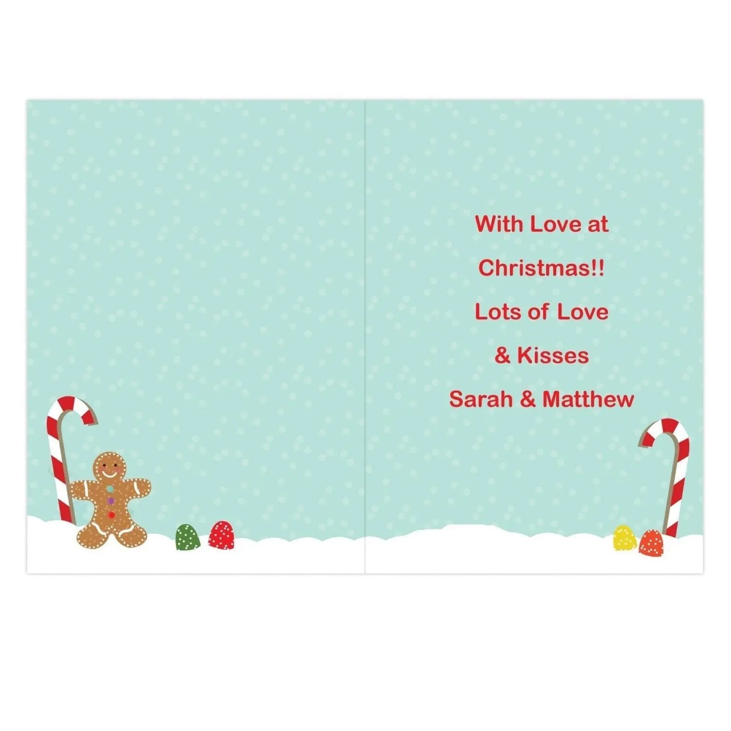 Personalised Gingerbread House Card: 2 - Greeting Cards By Gift Moments