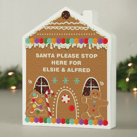 Personalised Gingerbread House Christmas Wooden Ornament - Shop Christmas Decorations At Gift Moments - 1