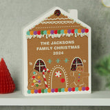 Personalised Gingerbread House Christmas Wooden Ornament: 2 - Christmas Decorations By Gift Moments