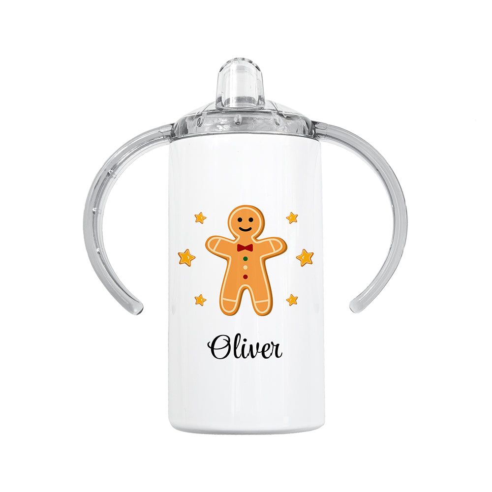 Personalised Gingerbread Kids Sippy Cup: 6 - Kids Bottles By Gift Moments