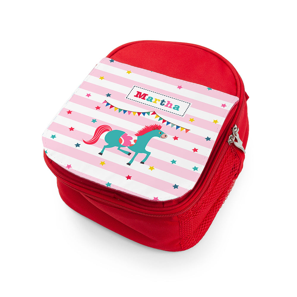 Personalised Girl’s Circus Themed Red Lunch Bags: 6 - Lunch Boxes & Bags By Gift Moments