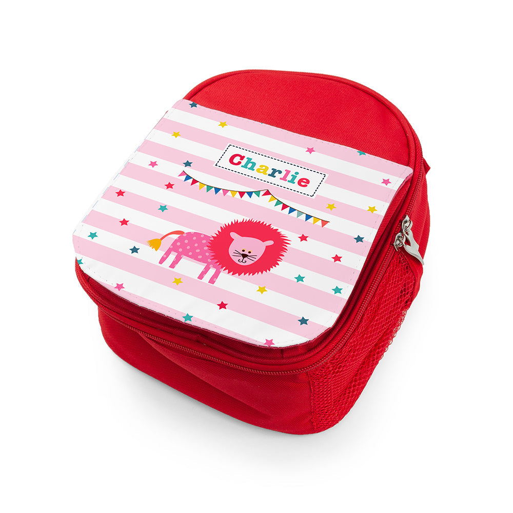 Personalised Girl’s Circus Themed Red Lunch Bags: 8 - Lunch Boxes & Bags By Gift Moments