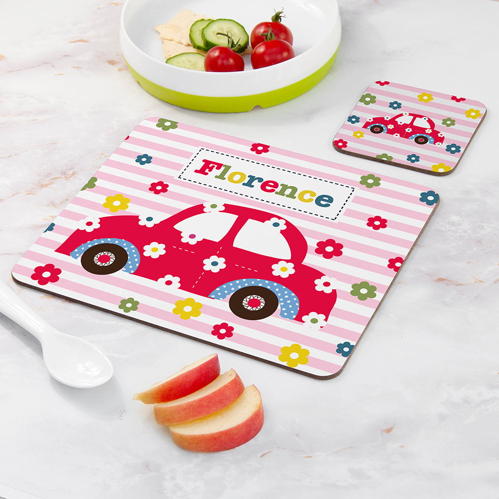 Personalised Girl’s Placemat & Coaster Sets: 20 - Placemats By Gift Moments