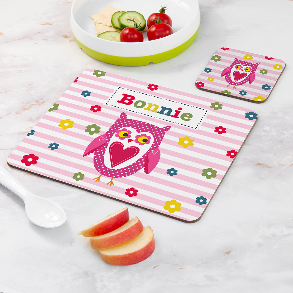 Personalised Girl’s Placemat & Coaster Sets: 14 - Placemats By Gift Moments